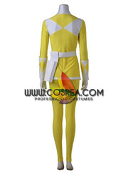 Cosrea P-T Power Rangers Mighty Morphin Yellow Ranger Cosplay Costume