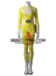 Cosrea P-T Power Rangers Mighty Morphin Yellow Ranger Cosplay Costume