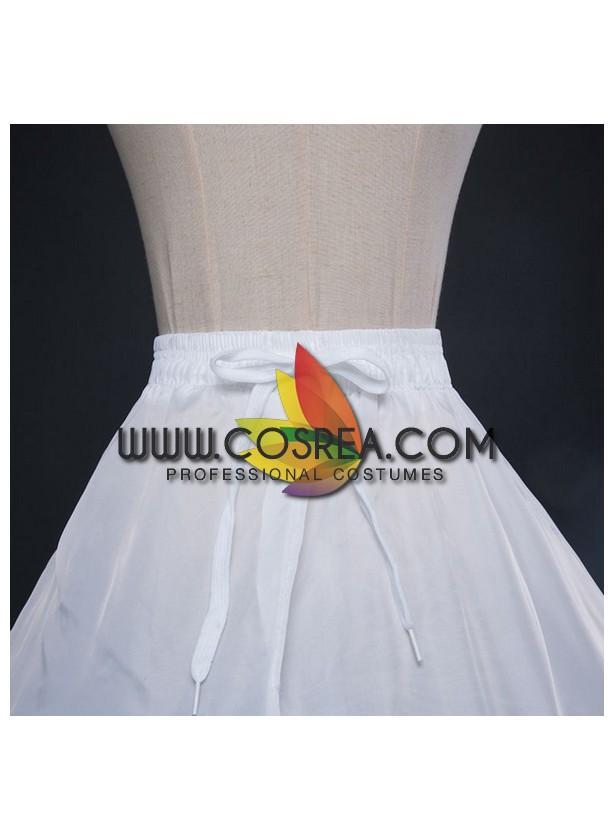 Cosrea Petticoat & Skirt Hoop White 4 Tier Standard Wired Elastic Waist Petticoat