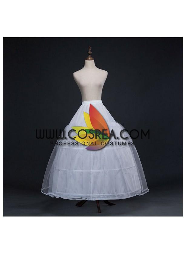 Cosrea Petticoat & Skirt Hoop White 4 Tier Standard Wired Petticoat