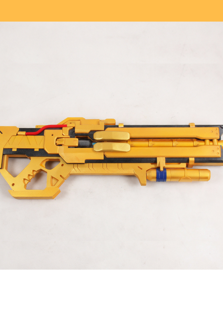 Overwatch Soldier 76 Heavy Pulse Rifle Gold Cosplay Prop - Cosrea Cosplay