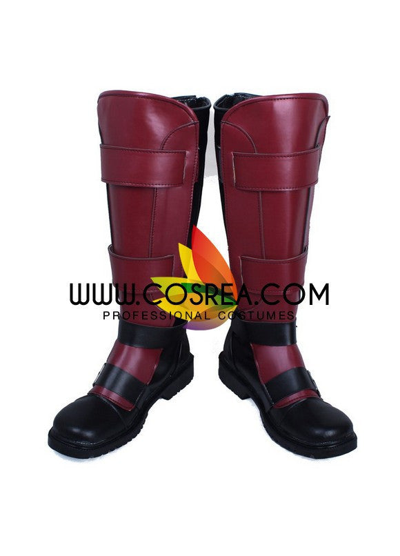 Marvel Deadpool Wade Wilson Red High Heeled Red Shoes Cosplay Boots