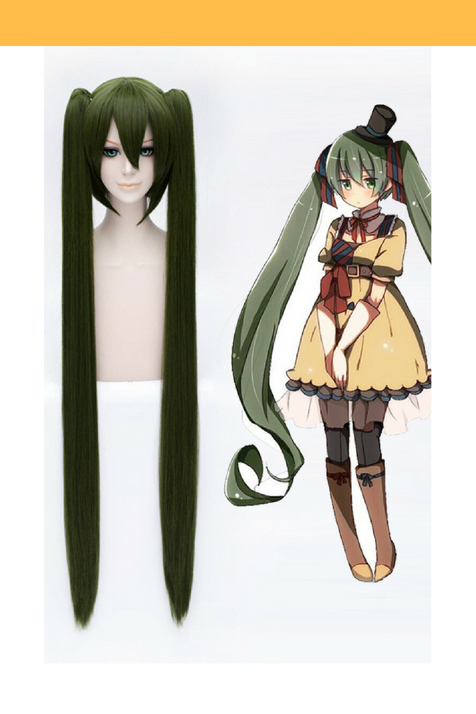 Green anime outlet wig